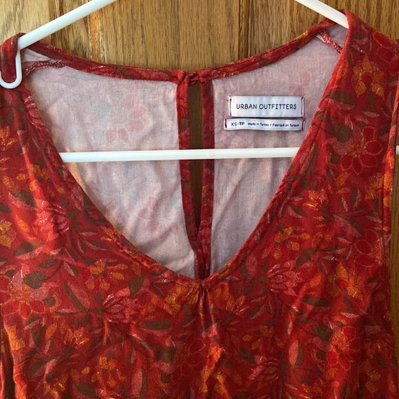 Red floral pattern dress from urban outfitters - Picture 2 of 2